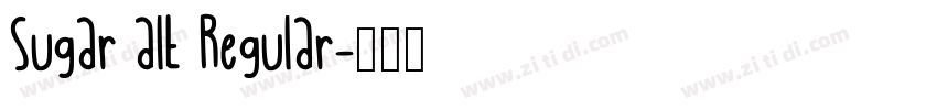Sugar alt Regular字体转换